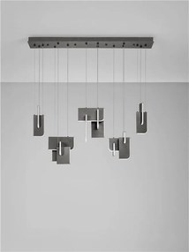 Lustra LED suspendata liniara design decorativ 2700K TOTEM