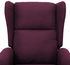 Fotoliu de masaj cu ridicare pe verticala, violet, textil 1, Violet