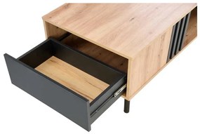 Măsuță de cafea Giselle, stejar artisan / negru
