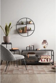 Raft de perete rotund Kave Home, ø 55 cm, negru