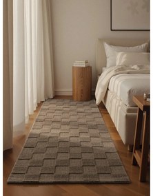 Covor tip traversă maro țesut manual din lână 80x200 cm Scala – Villeroy&amp;Boch