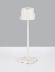 Veioza/Lampa de masa LED portabila exterior IP54 DECK alb