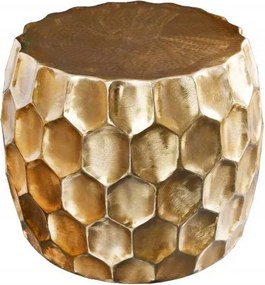 Masuta auxiliara design unicat Organic Orient 55cm, auriu