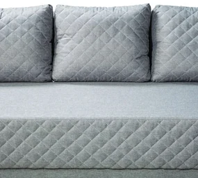 Canapea Extensibila Cu Lada De Depozitare Karla, Argintiu, 212 x 95 x 79 Cm