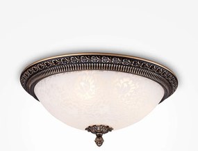 Plafoniera design clasic diametru 37cm, Pascal bronz MYC908-CL-03-R