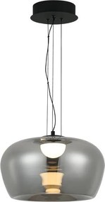 Lustră LED pe sârmă NADIA LED/20W/230V fumuriu/negru