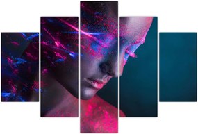 Tablou strălucitor a femeii (150x105 cm)