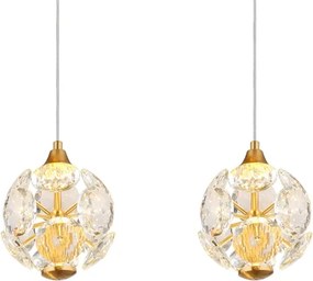 Globo 16047-4H - Lustru LED suspendat pe cablu VIRINA LED/32W/230V 3000K auriu