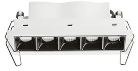 Corp incastrabil tavan fals cu 5 spoturi LED SWAN alb/ negru NVL-9232126
