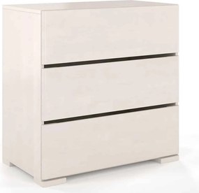 Comodă lemn masiv TerraCraft Fag 3 Sertare, 80 × 45 × 81 cm - Natural
