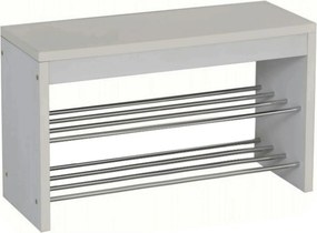 Pantofar LUSI A, alb/crom, 80x30x47 cm