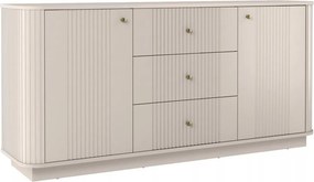 Comodă cu sertare Vesper 160 cm - cașmir / mânere aurii