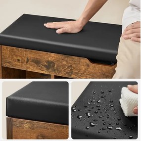 Pantofar VOREN maro/negru