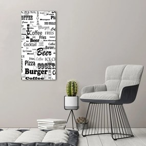 Imprimare tablou canvas Meniu Restaurant