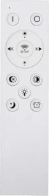 Fulgur s-43057 - Plafonieră LED NOMY 40W/230V CCT UGR IP40, diametru 50 cm, negru + telecomandă