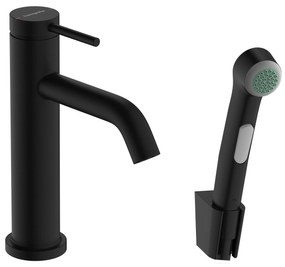 Hansgrohe Tecturis S baterie lavoar cu duș bideu stativ negru 73211670