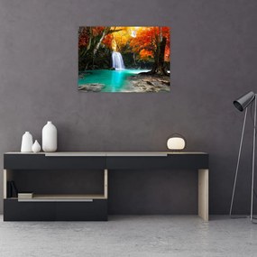 Tablou - Laguna de Smarald (70x50 cm)