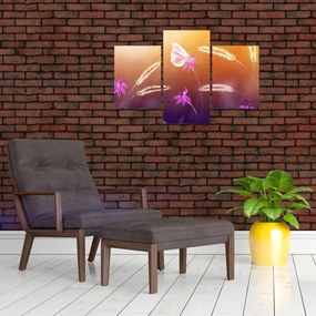 Tablou - Fluture roz (90x60 cm)