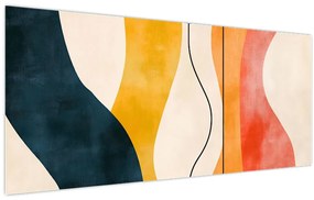 Tablou - Ilustrație colorată minimalistă II. (120x50 cm)