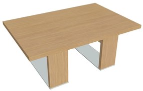 Măsuță de cafea Verno+ 120 x 80 cm, stejar deschis