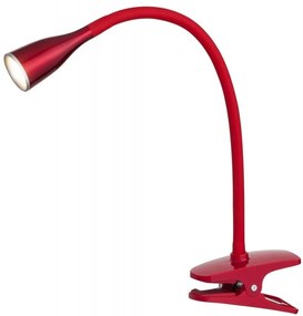 Veioza/Lampa LED cu clips/clema de birou Jeff rosie
