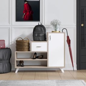 Pantofar RETRO 77x90 cm bej/alb