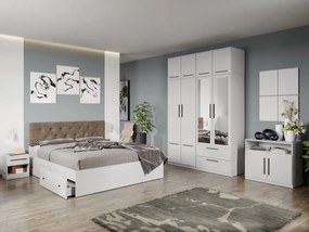 Set mobila dormitor complet Alb Levi C23