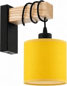 BRILAGI - Aplică de perete NUBILA 1xE27/60W/230V maro/negru/galben