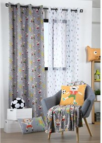 decoDoma Draperie BLACKOUT FOTBAL, gri, 140 x 260 cm 1 buc