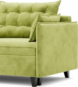 Canapea lemn masiv Extensibila Okay, 210 × 102 × 75 cm