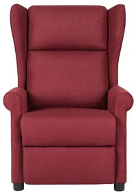 329652 vidaXL Fotoliu de masaj, roșu vin, material textil