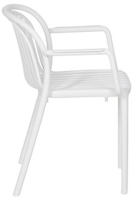 Scaun de dining alb din plastic Alia – Ixia