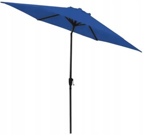 Umbrela gradina/terasa, cu inclinatie, husa, albastru, 300 cm