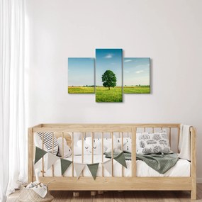 Tablou cu copaci pe luncă (90x60 cm)