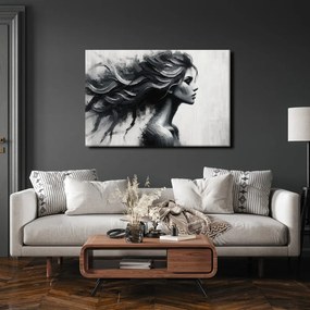 Tablou siluetă feminină misterioasă