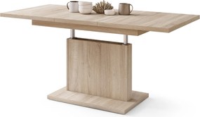 Mazzoni ASTON MINI Stejar Sonoma - MĂSUȚĂ DE CAFEA MODERNĂ EXTENSIBILĂ REGLABILĂ PE ÎNĂLȚIME MASĂ TRANSFORMABILĂ
