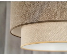 Duolla- Lustră pe cablu BOHO ECO RECYCLING 1xE27/15W/230V d. 45 cm maro/crem