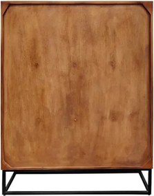 Comoda cu aplicatie exotica pe fronturi SNAKE 120cm natur