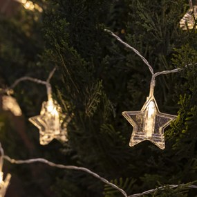 Ghirlandă lumini exterioare Crăciun 4,5m cu LED 16 lumini - Bianca