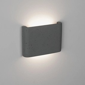 Aplica perete exterior din ciment gri IP65 NOOK LED