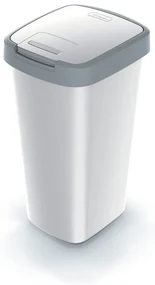 Coș de gunoi cu capac colorat, 25 l, gri