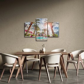 Tablou - palmier cu bazin (90x60 cm)
