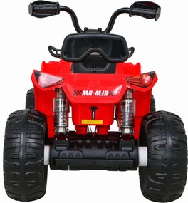 ATV Electric cu acumulator pentru copii NOVOKIDS™ Madness Quad PRO , Cu melodii si lumini, Lungime 100 cm, 3-8 ani , Max 30 kg , Roti EVA, 12V, Rosu