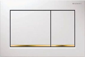 Clapeta de actionare Geberit Omega30 alb/auriu