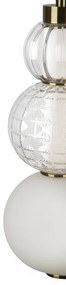 Pendul modern chrome cu globuri de sticla Maytoni Collar