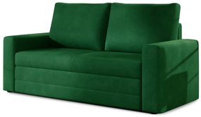 Canapea extensibila 2 locuri WAVE, verde inchis