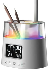 Lampă LED RGBW de masă cu suport de creioane Immax 08980L FALCON LED/10W/5V