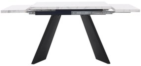 Masă de luat extensibilă, Alb+Negru | Aosom Romania