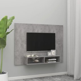 Comoda TV de perete, gri beton, 135x23,5x90 cm, PAL 1, Gri beton