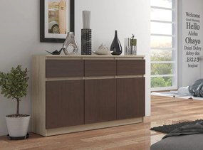Comodă Keanu VI (Stejar sonoma + wenge). 1069404